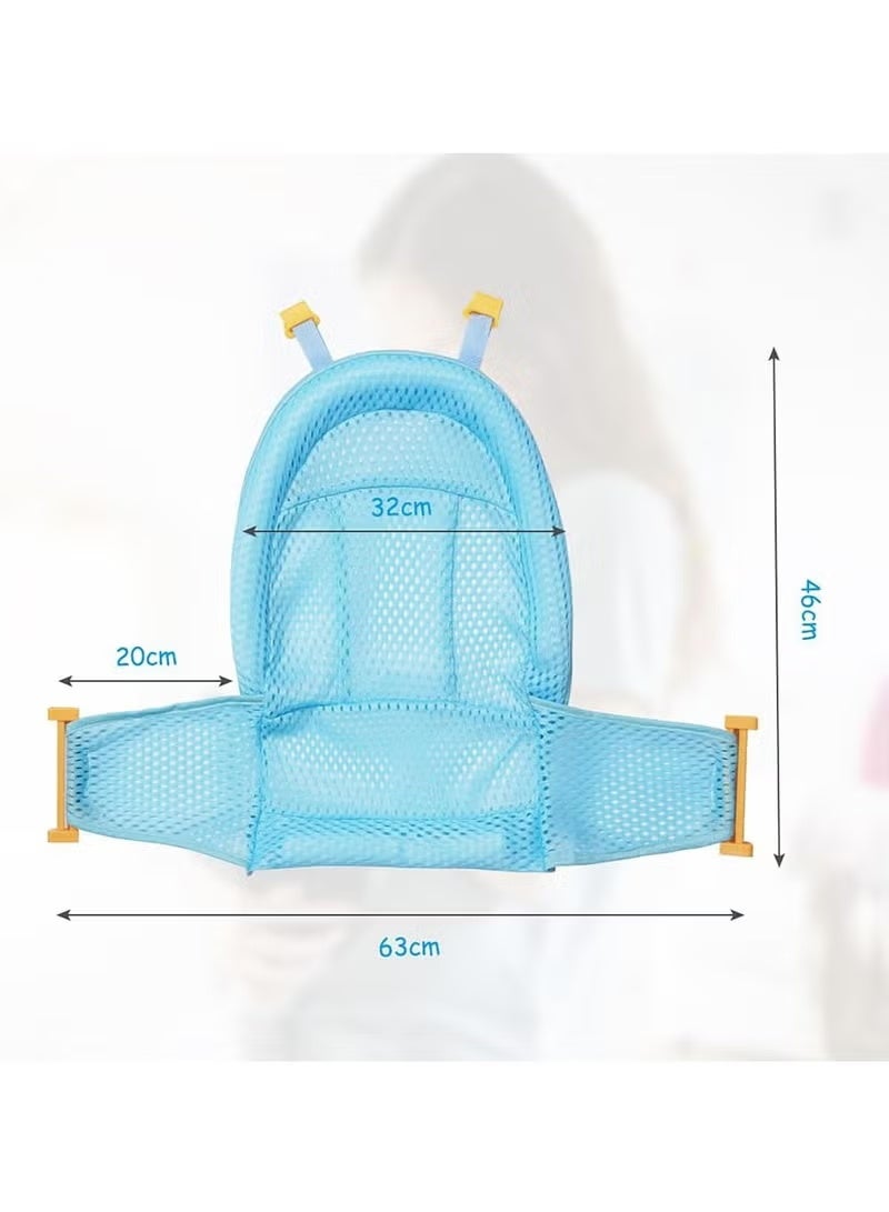 Baby Bath Net Slip-Resistant Seat Mat Adjustable Infant Bath Supporter Hygienic Easy to Store for Newborn Infant 0-12 Months - Image 5