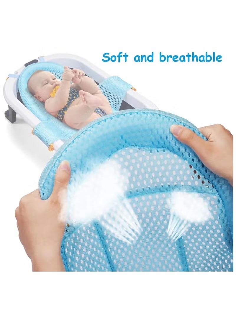 Baby Bath Net Slip-Resistant Seat Mat Adjustable Infant Bath Supporter Hygienic Easy to Store for Newborn Infant 0-12 Months - Image 3
