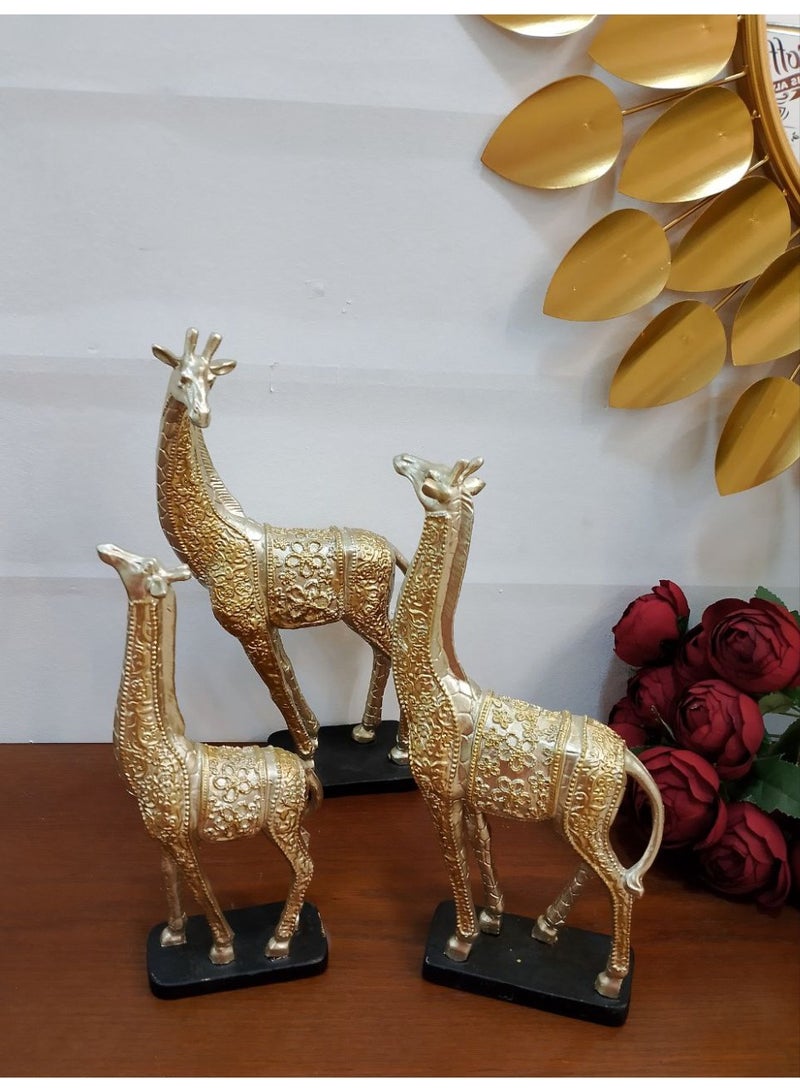 طقم زرافه 3قطع ديكور مقاس/32 سم مقاس/29 سم مقاس/25سم  - Image 3
