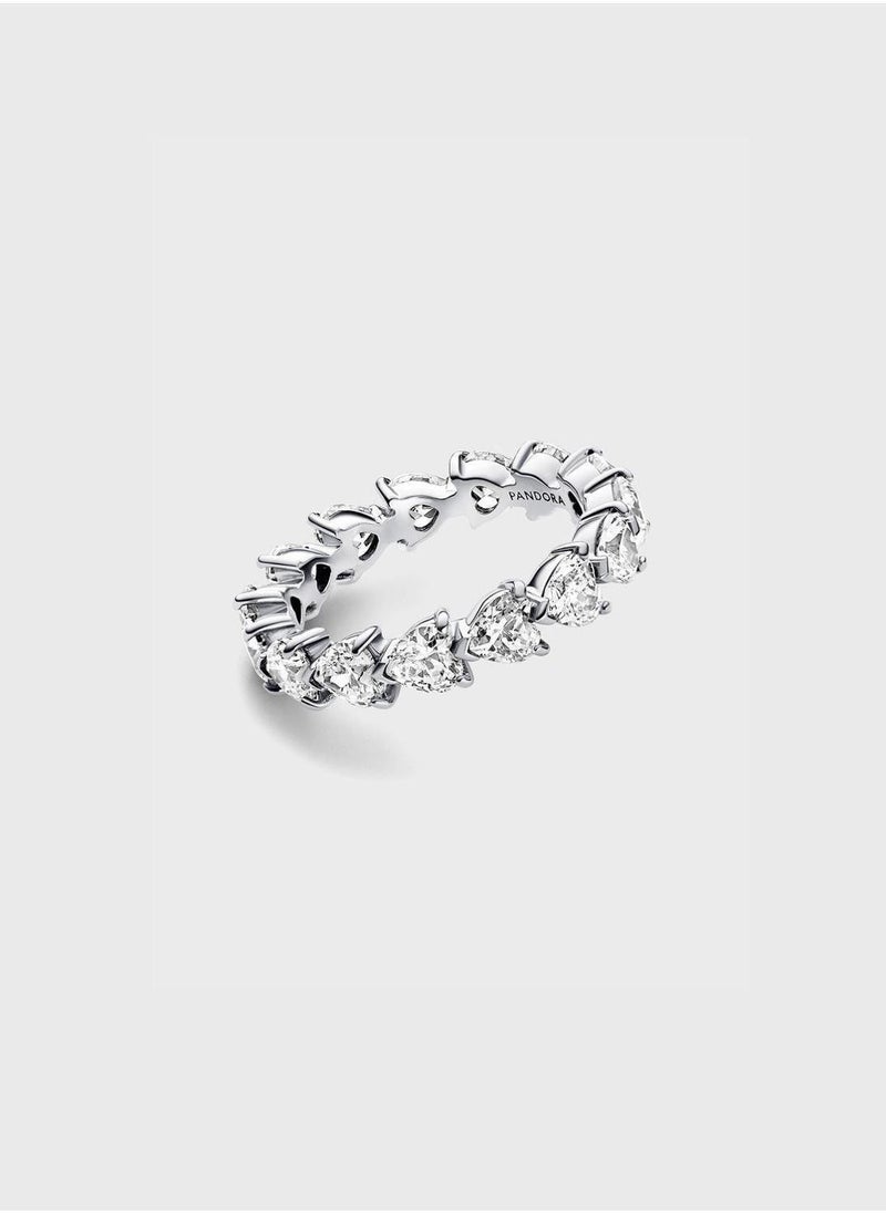 PANDORA Row Of Hearts Eternity Ring - Image 2