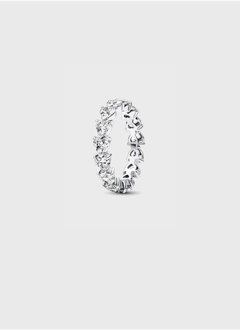 PANDORA Row Of Hearts Eternity Ring - Image 1