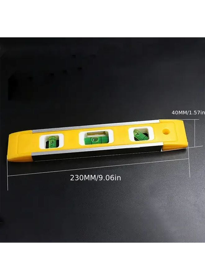 9.06 Inch 3 In 1 Aluminum Alloy Level Strong Magnetic Durable Precise Industrial Measurement Tool - Image 4