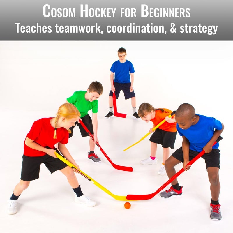 Cramer Cosom Elementary Plastic Hockey Sticks for Floor Hockey, Ice Hockey, and Street Hockey for Kids, Youth Hockey Training Equipment, Physical Education Equipment, Plastic 36" Stick, Standard Shaft - Image 3