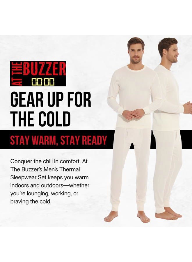 At The Buzzer Thermal Underwear Set for Men, Grey, XXL - Image 4