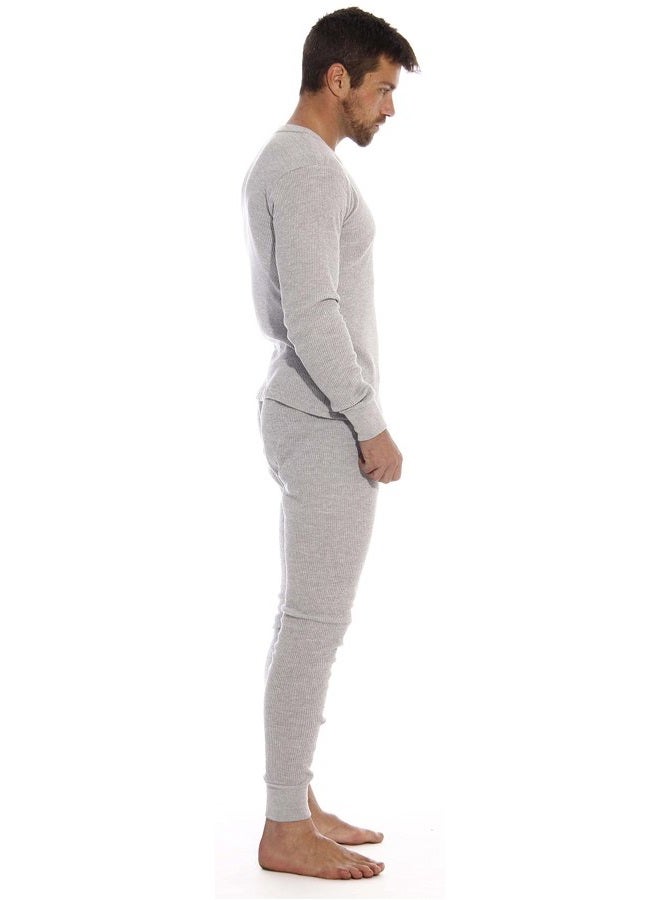 At The Buzzer Thermal Underwear Set for Men, Grey, XXL - Image 2