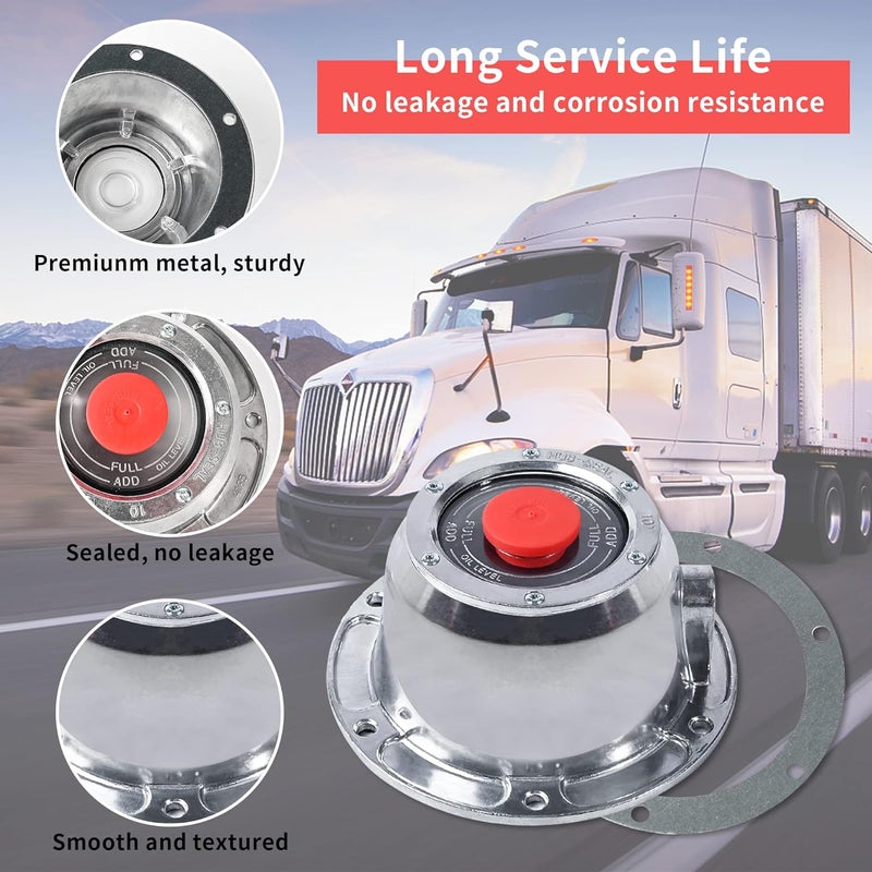 ikare 4 Pack Hubcap 340-4195 Aluminum Hub Cap for Trailer - Image 2