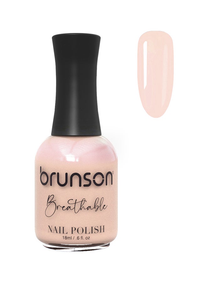 brunson Breathable Nail Polish Halal nail polish Wudu friendly Quick-Dry Vegan long lasting but easy peel off   18ml BH166