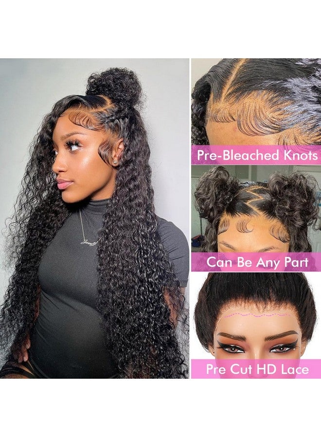 Healthair 10A 360 Lace Front Wigs with Baby Hair Pre Plucked Deep Wave Lace Front Wigs Human Hair 360 Lace Frontal Wig for Black Women Natural Hairline Deep Culy 360 Full Lace Human Hair Wigs(18inch) - Image 3