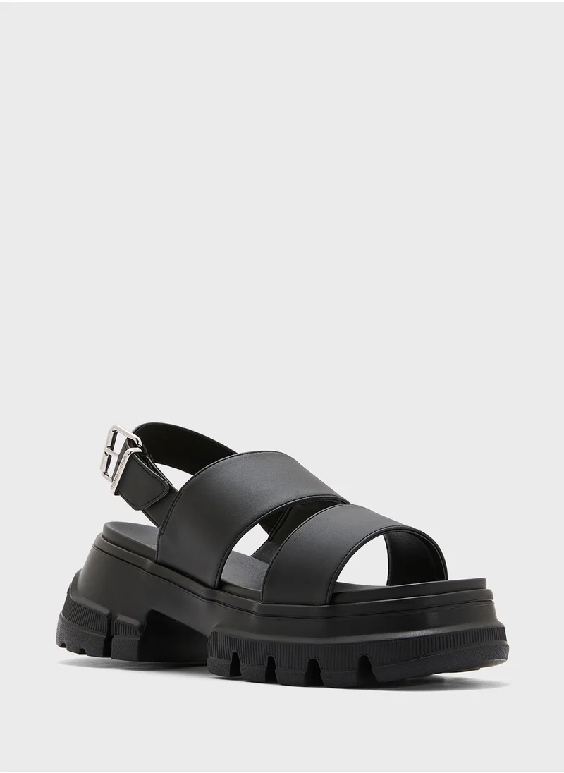 تومي جينز Multi Strap Low Heel Sandals