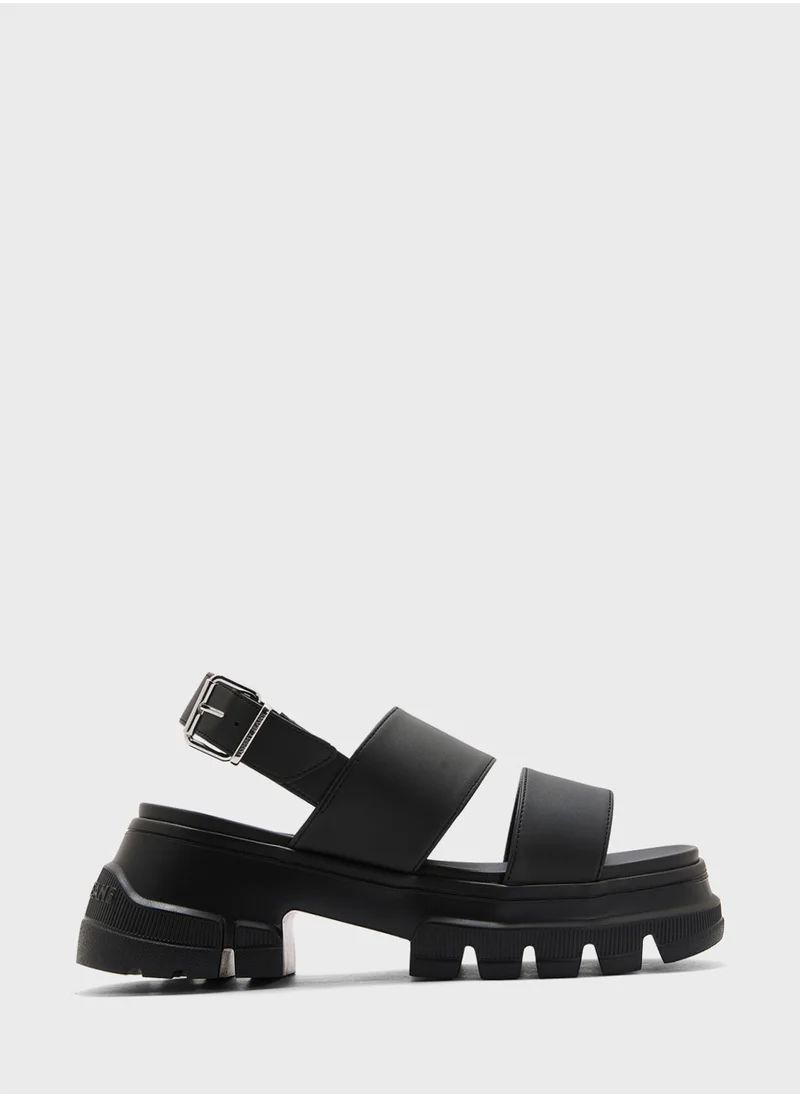تومي جينز Multi Strap Low Heel Sandals