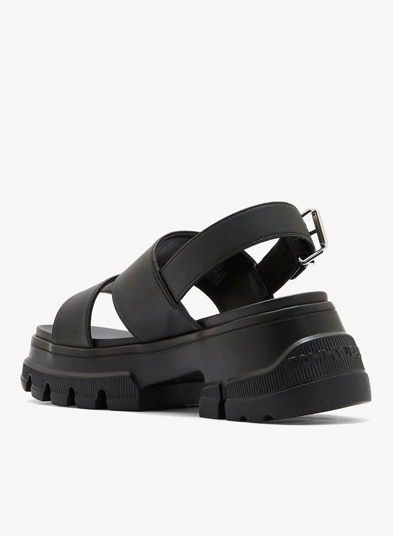 TOMMY JEANS Multi Strap Low Heel Sandals