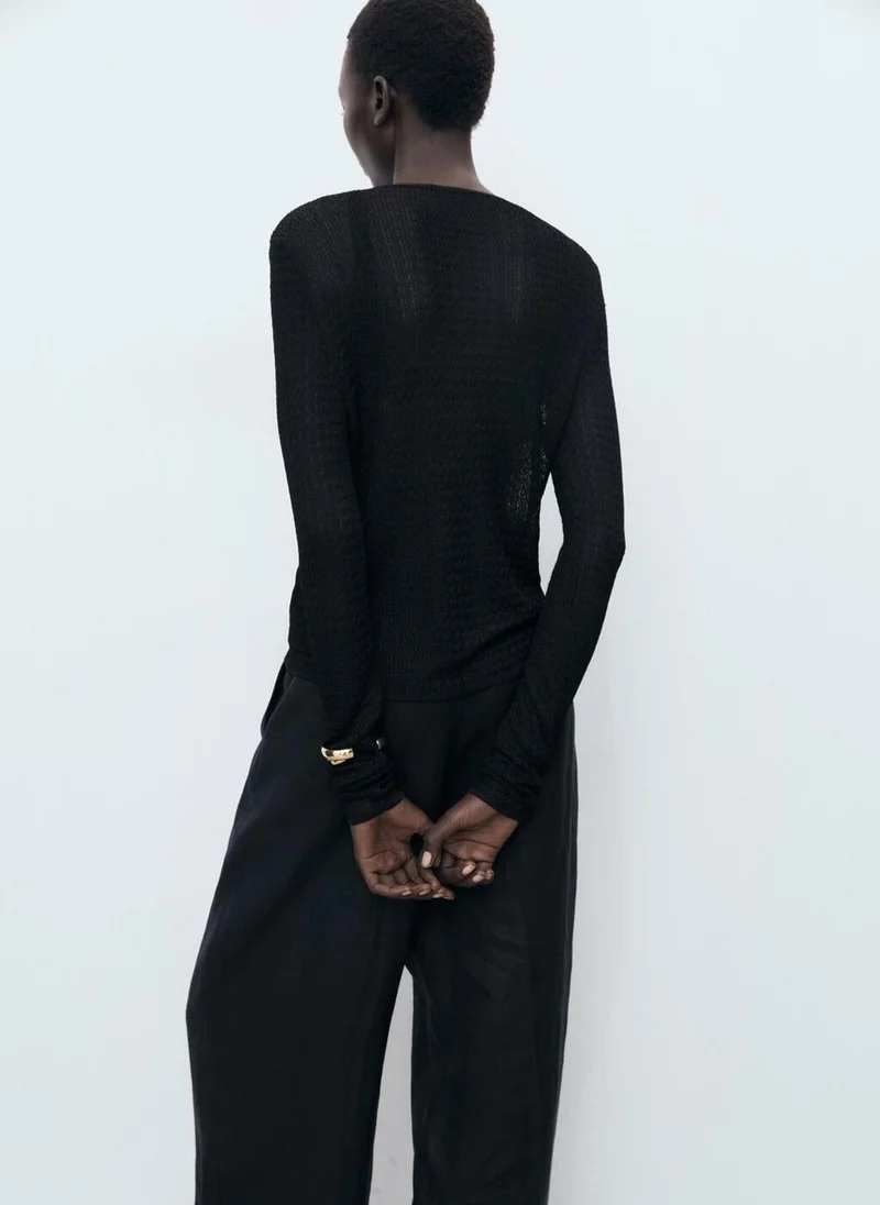 مانجو كارديجان محبوك برباط