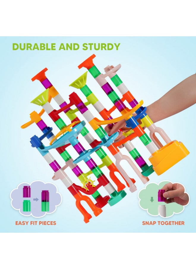 ifollower Marble Run, 135pcs Marble Maze Game Construction Building Toys for Kids, Marble Track Race Set STEM Learning Toys Gift for Boys Girls 3 4 5 6 7 8 9 10+  - Image 1