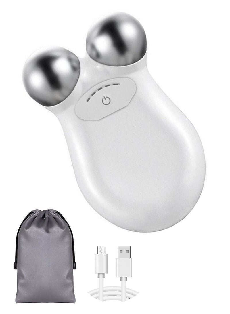 Syarme Face Roller 3D Massager, Electric V Facial Roller Massager Microcurrent Facial Tool for Face Sculpting, Professional Skin Care, Reduce Wrinkles in Neck and Eyes, Massager for Women - Image 1