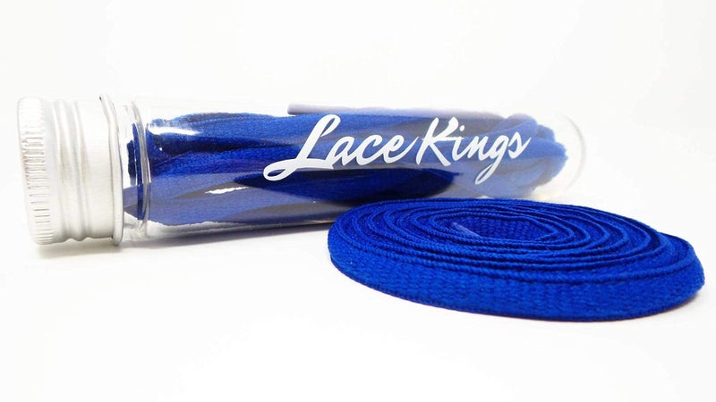 Lace Kings Oval Shoelaces (Royal Blue - 27in) - Image 3