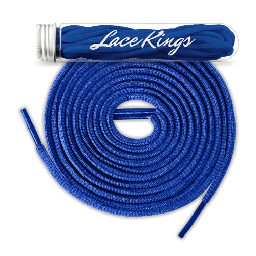Lace Kings Oval Shoelaces (Royal Blue - 27in) - Image 1