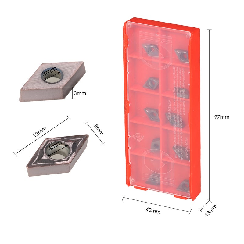 10pcs/box DCMT070204 VP15TF DCMT21.51 Carbide Inserts CNC Lathe Blades Cutter Turning Tool - Image 4