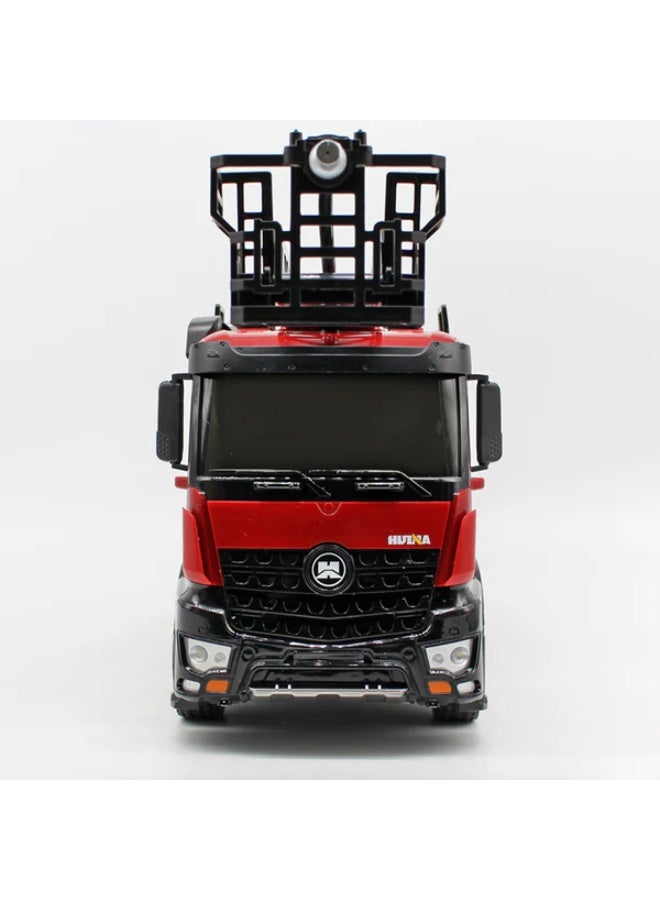 Huina 1561 1:14 RC Fire Truck Remote Control Simulation Fire Engine with Water Spray Lights & Sounds - Image 5