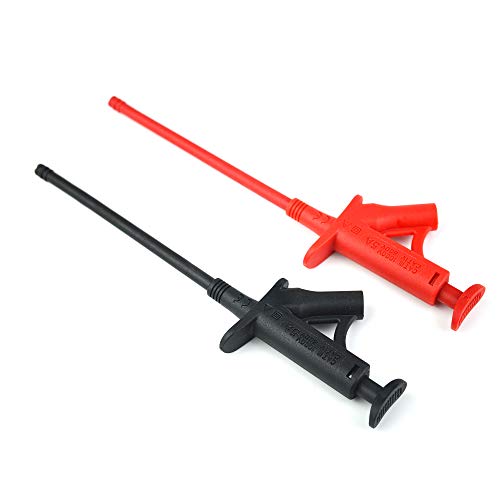 ZIBOO ZB-T15 Flexible Test Hook Clip,Professional IC Test Hook Clip Grabbers Probe Jumper,High Voltage Flexible Test Hook Clip Insulated Quick for Multimeters, Clamp Meters and Automobile Inspection - Image 5