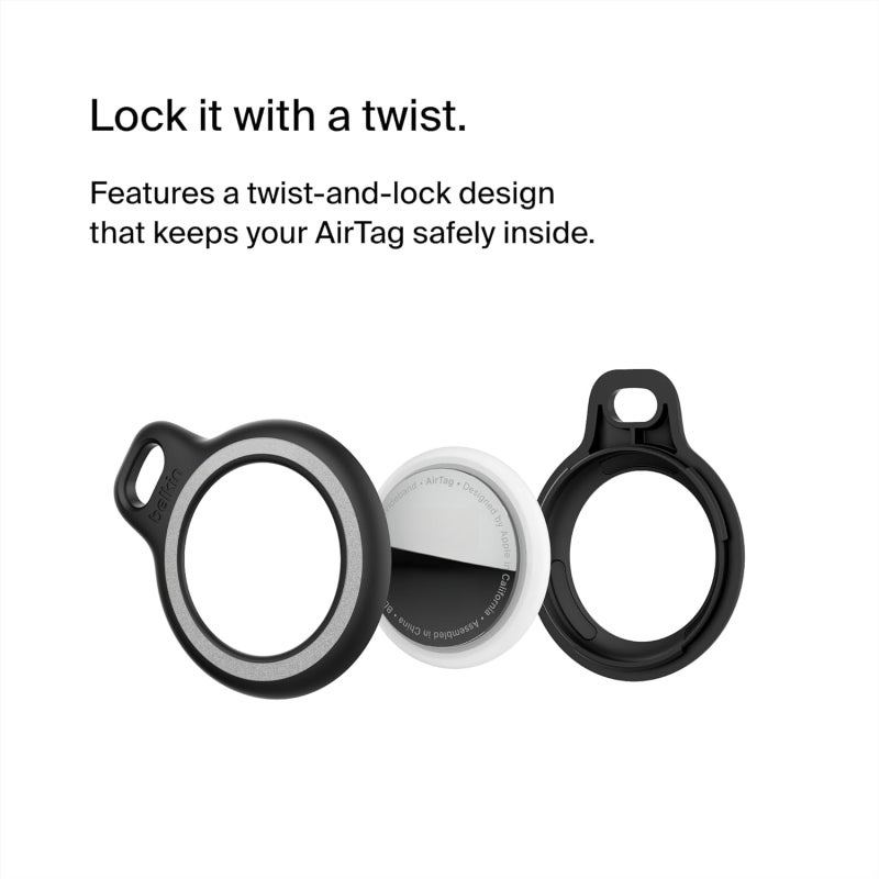 AirTag Holder: IPX8 Waterproof TPU Case, Shockproof Drop Protection, Secure Fit, Easy Install Keychain Accessory - Lightweight Full Coverage Design for Pet Collars, Luggage, Daily Use - Image 2
