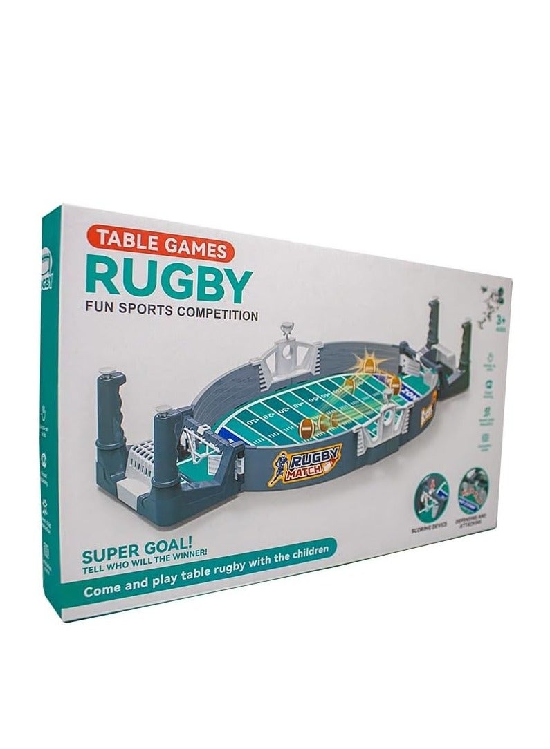 UKR Mini Rugby Games Indoor Match Table Board Game – Portable Soccer and Mini Football Pinball for Boys – Travel-Friendly Foosball Fun - Image 3