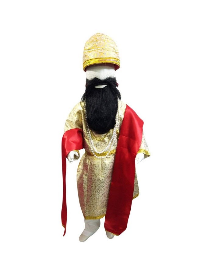 بوك ماي كوستيوم - زي تنكري للأطفال من BookMyCostume، زي الملك المحارب الهندي شاتراباتي شيفاجي مهراج، مناسب للأولاد والرجال من عمر 10 إلى 12 عامًا - Image 1