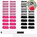 Leelosp 160 Pieces Sports Eye Stickers for Kids Football Softball Baseball Face Stickers Lacrosse Fans Eye Strips with 2 Pencils for Party Game Sport SuppliesBlack Pink - Image 3