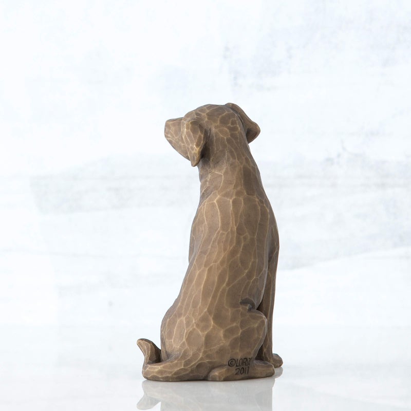 Willow Tree Love My Dog (Dark), Sculpted Hand-Painted Figure - Image 3