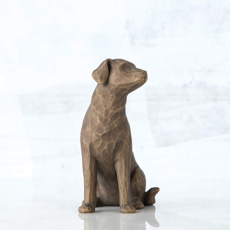 Willow Tree Love My Dog (Dark), Sculpted Hand-Painted Figure - Image 2