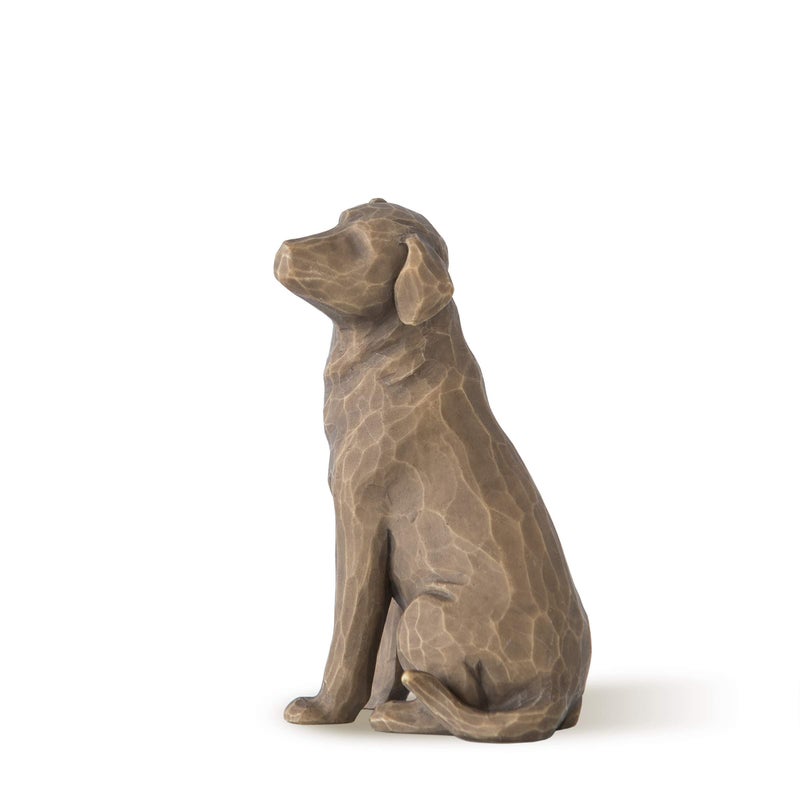 Willow Tree Love My Dog (Dark), Sculpted Hand-Painted Figure - Image 1