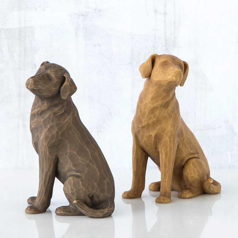 Willow Tree Love My Dog (Dark), Sculpted Hand-Painted Figure - Image 5
