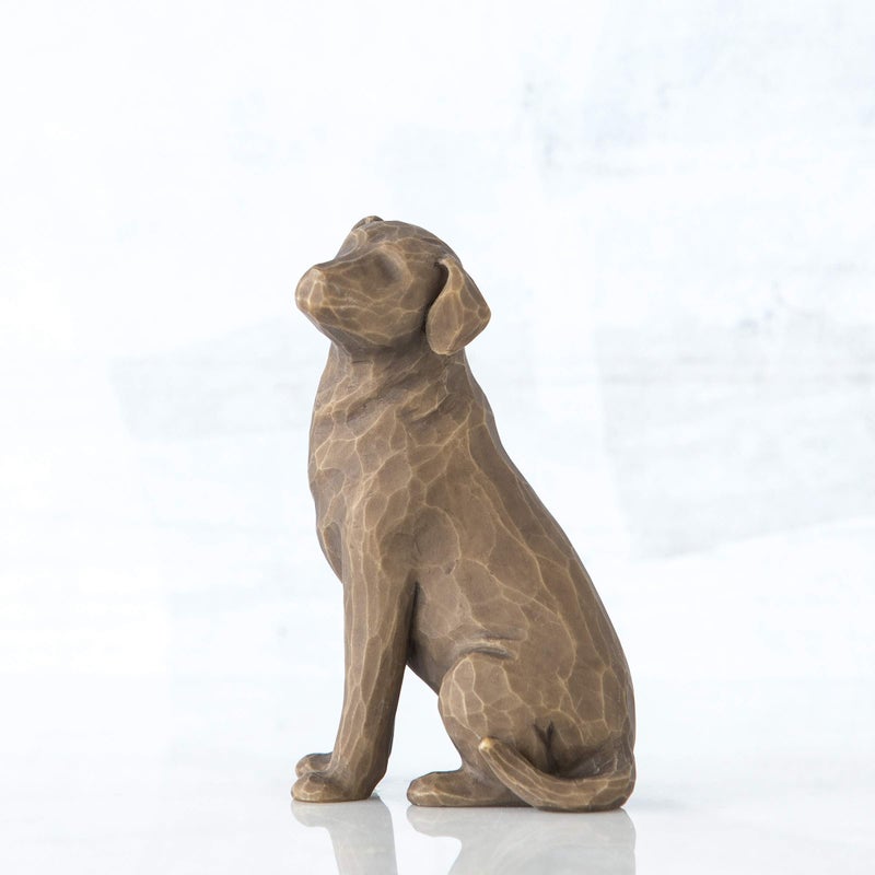 Willow Tree Love My Dog (Dark), Sculpted Hand-Painted Figure - Image 4