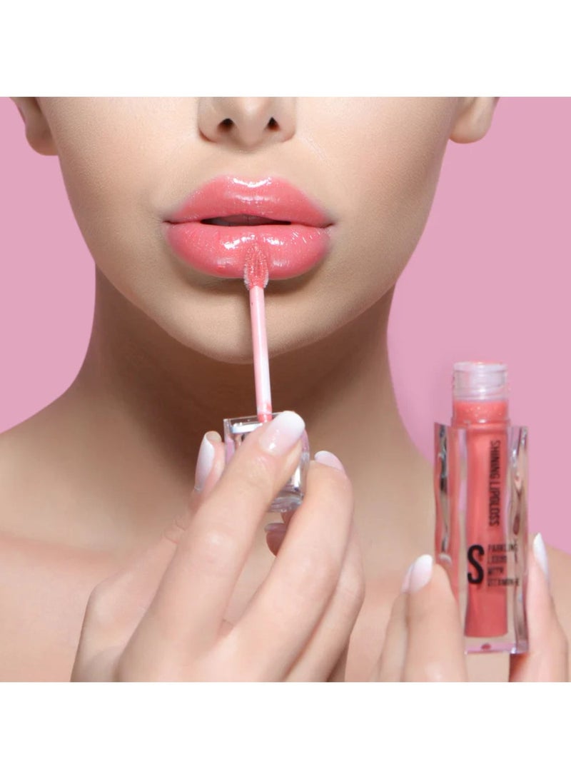 IDA Beauty LuxeLustre Shiny Lip Gloss | Hydrating, Non-Sticky, Long-Lasting Gloss | Vegan, Halal, Cruelty-Free (S04) - Image 5