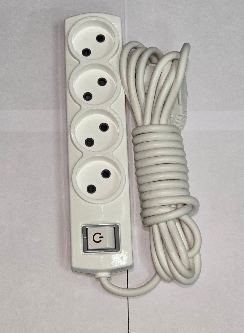 Power Strip Joint 4 Sockets / 5 meter cable - Image 1