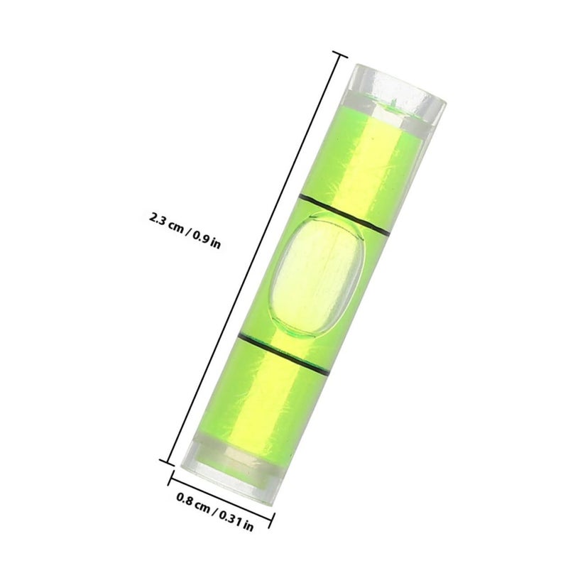 50pcs Mini Cylindrical Horizontal Spirit Level Bubble 8x23mm for Picture Hanging Layout Measuring Tool Set - Image 3
