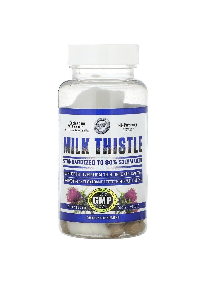hi tech pharmaceuticals Hi Tech Pharmaceuticals, Milk Thistle, 360 mg, 90 Tablets  - Image 1