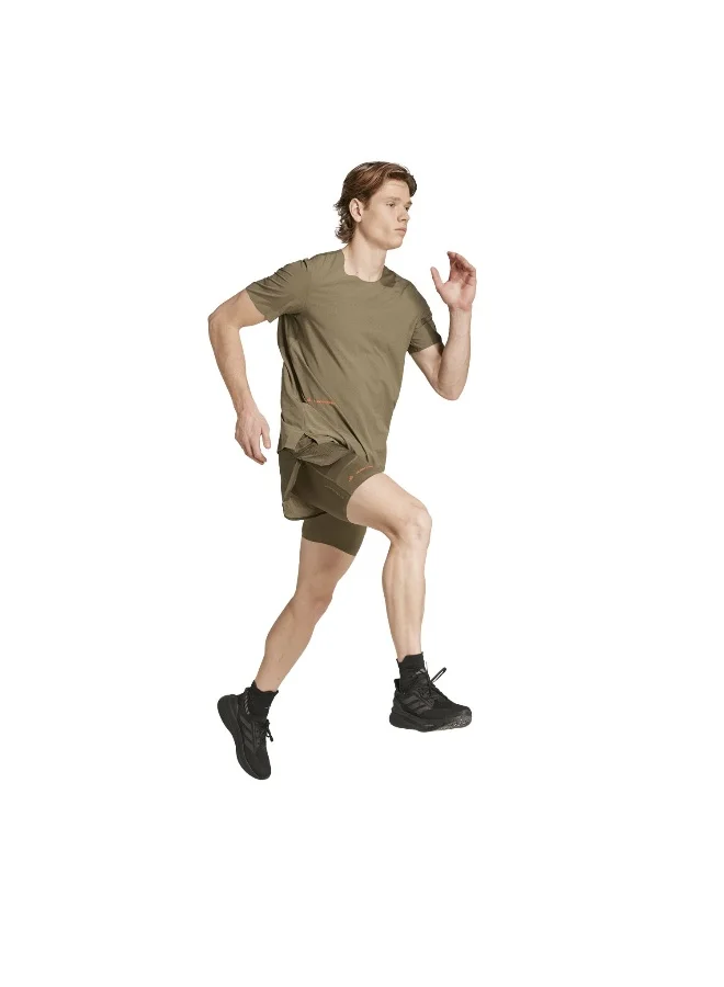Adidas Adi365 Hk2In1 M Green Shorts (1/2) Shorts For Men