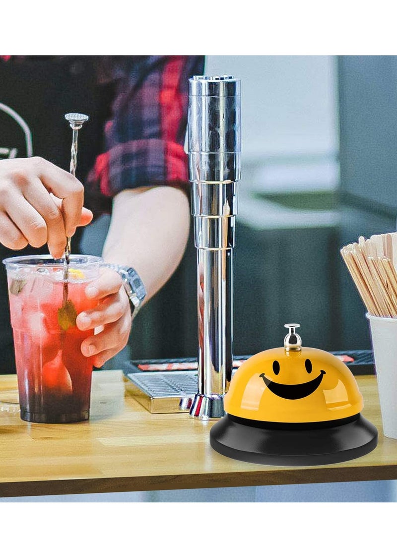 Barakah Call Bell Service Bell for Desk, Desk Bell 3.35 Inch Diameter, Call Bells with Metal Anti-Rust Construction, for Hotels, Front Desk Bell for Schools, Dinner, Hotel, Reception Areas, 2 Pack - Image 5