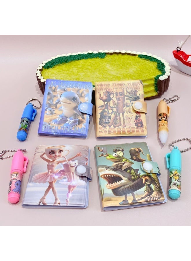 portable mini note book and pen for kids - Image 3