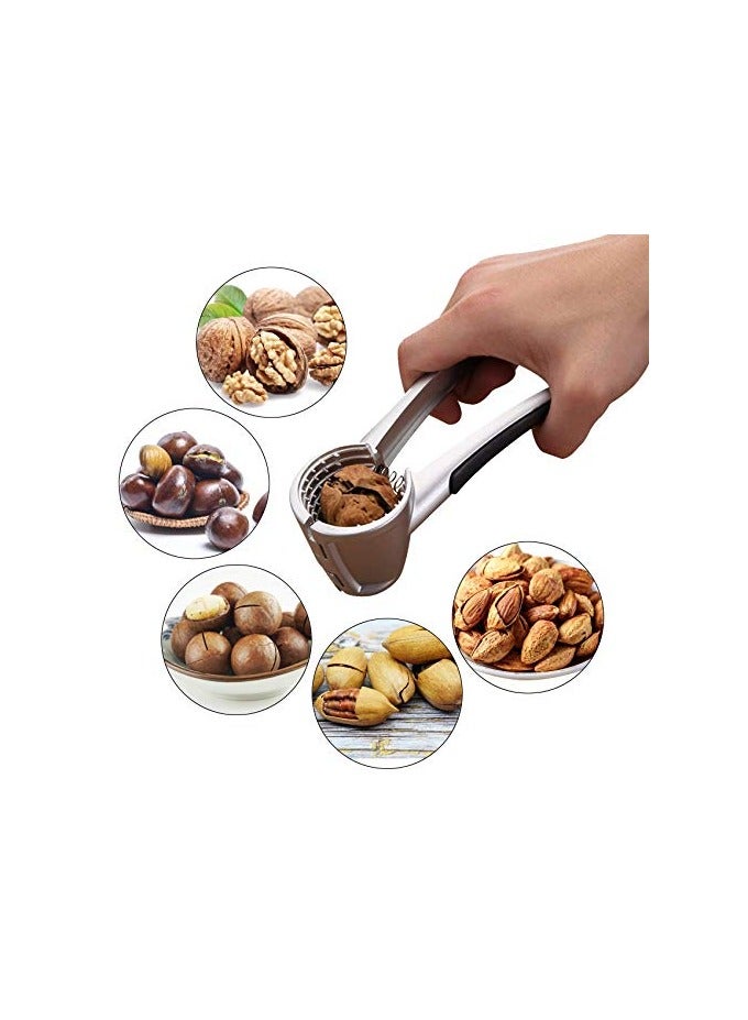 erorex Portable Nut Cracker: Easy-to-Use Metal Tool for Almonds, Walnuts, and Hazelnuts - Kitchen Gadget for Efficient Nut Shelling - Includes Nutcracker Kitchen Accessories - Image 2