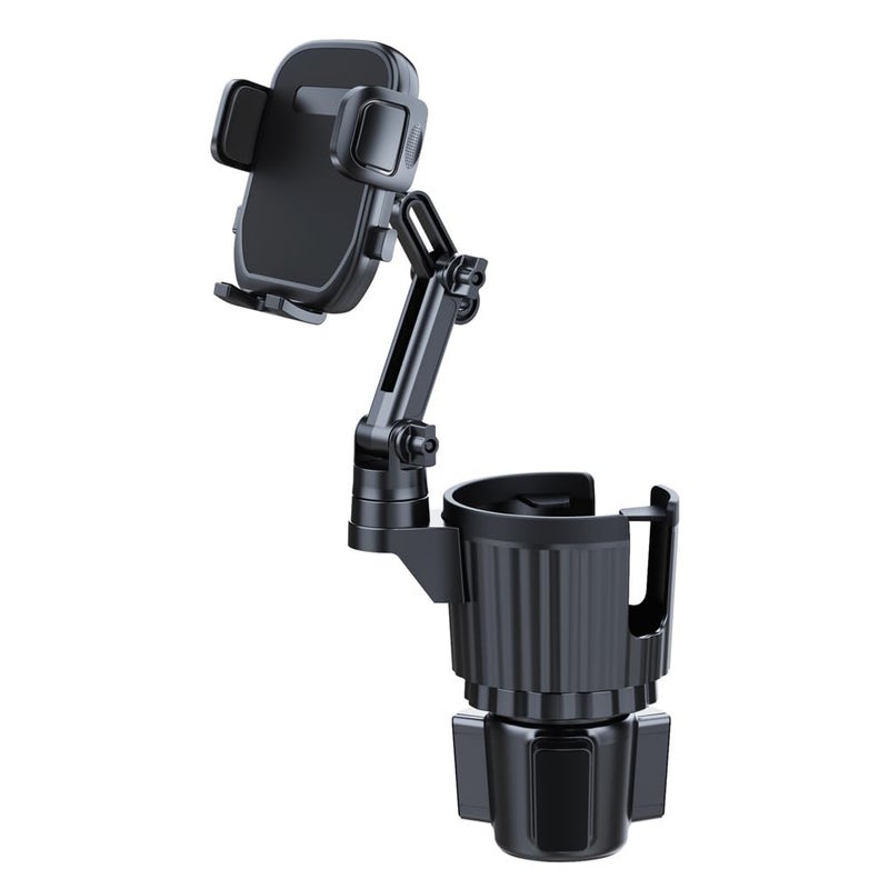 Elecphbo Cup Holder Phone Mount for Car, 2 in 1 Cell P Car Mount 360 Rotation Cup Holder Expander for Stanley 10-40oz Drink Bottles, Mugs and Phone Compatible with iPhone Samsung - Image 1