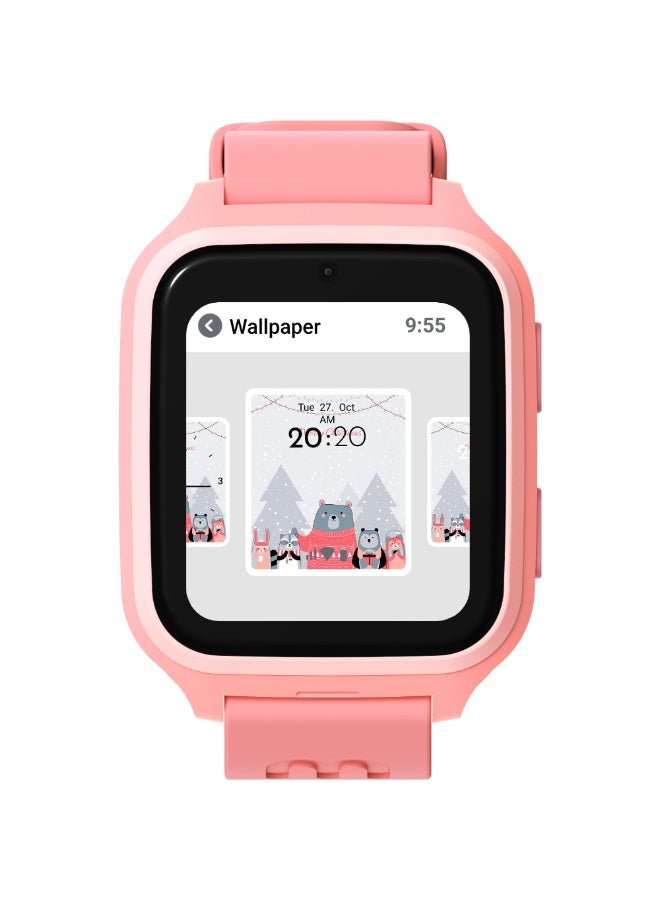 myFirst Fone M1 Kids Smartwatch | Requires NanoSIM Card, 4G Global Connectivity with local ISP, AMOLED Display, GPS Tracking, 2-Way Video and Voice Calls, for Kids 4-12 Years Old - Sakura Pink - Image 2