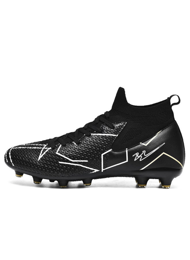 Double Star Eight Special High Top Football Shoes Breathable Artificial Turf Long Studs Fg Adult Training Shoes Men Wear-resistant Youth Compeion Shoes - Image 1