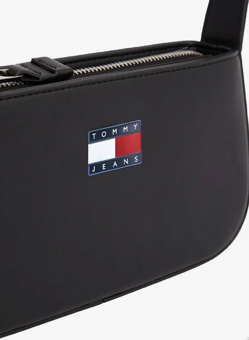 TOMMY JEANS Black Essential Shoulder Bag for Women | Best Price UAE