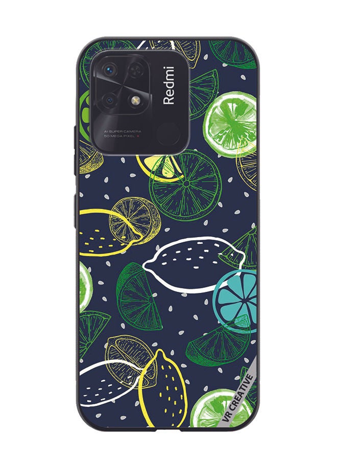 VR CREATIVE Protective Case Cover For Xiaomi Redmi 10C Lemon Design Multicolour - Image 1