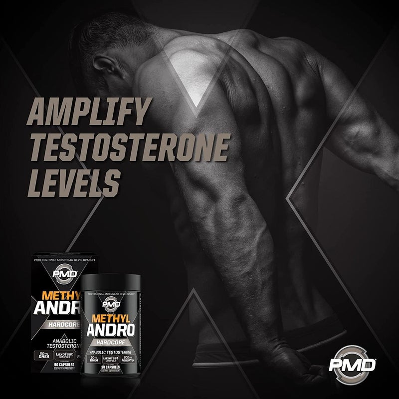 PMD PMD Methyl Andro Hardcore  Support Testosterone for Lean Muscle  Strength GainsWeightlifting and Workout Performance Dietary Supplement 90 Capsules - Image 4