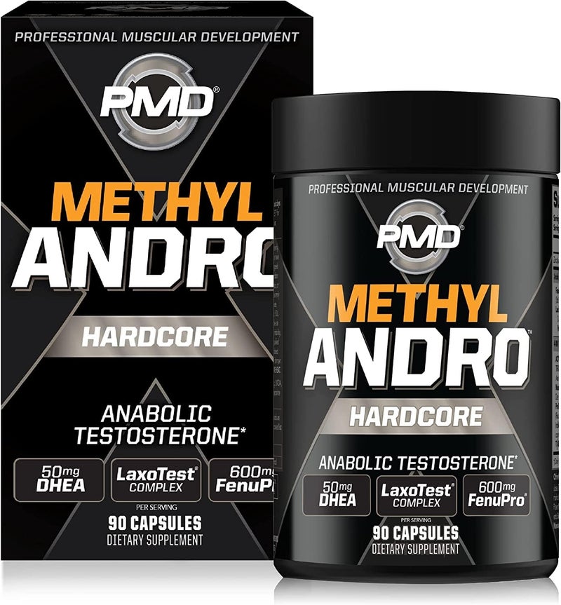 PMD PMD Methyl Andro Hardcore  Support Testosterone for Lean Muscle  Strength GainsWeightlifting and Workout Performance Dietary Supplement 90 Capsules - Image 1