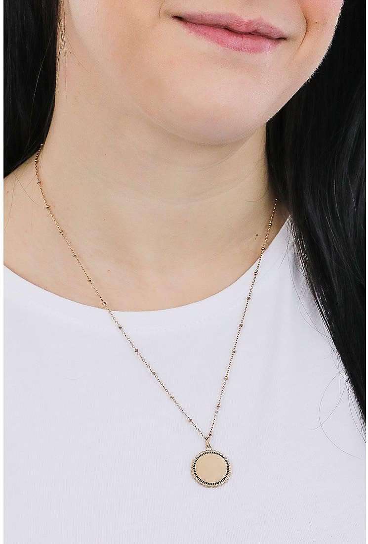 فوسيل قلادة فوسيل JF03332791 نسائية من الفولاذ المقاوم للصدأ، 50 سم، وردية اللون، من الفولاذ المقاوم للصدأ - Image 2