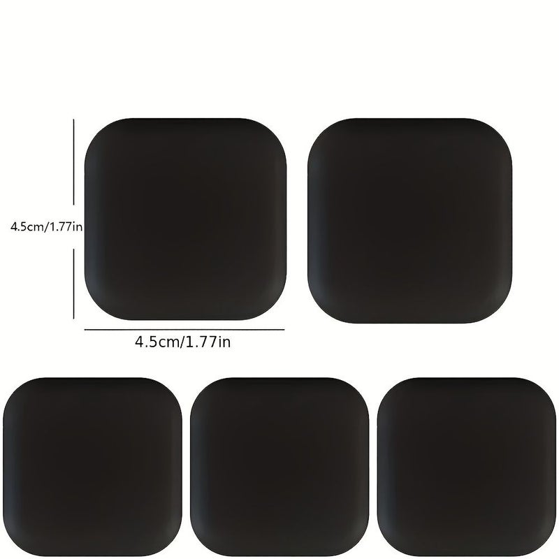 Grey 6pcs Self Adhesive Soft Bumper Door Stoppers Silent Shock Absorbing Protectors - Image 2