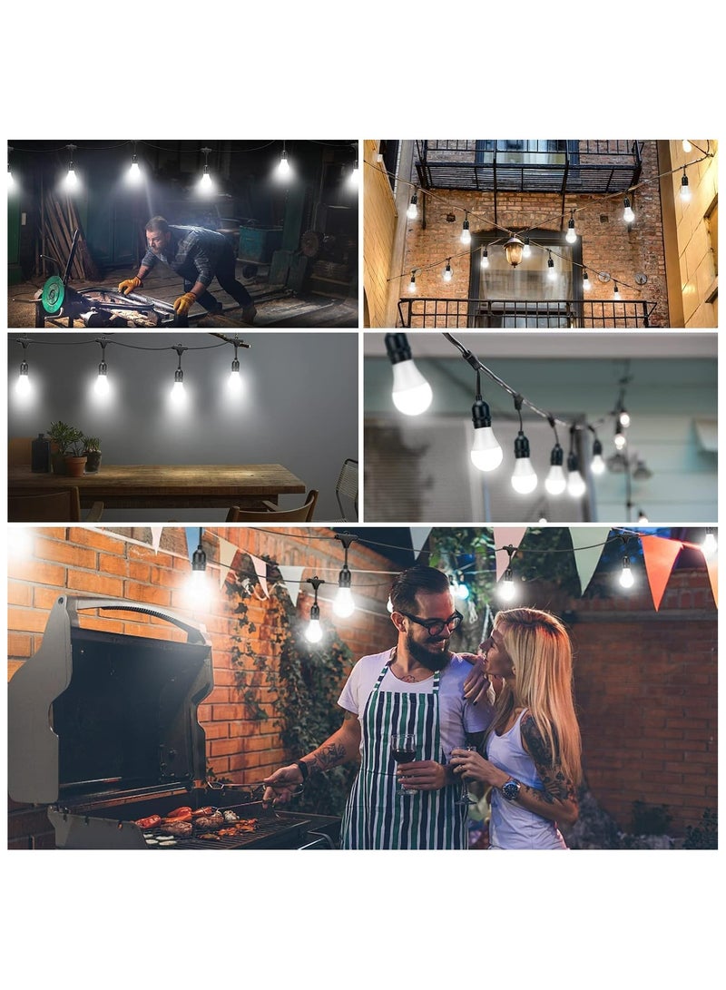 HUA QIANG WANG 33FT Outdoor String Lights, 10 Meter 20 Hanging Sockets Decorative Lights for Outdoor Garden - Image 5